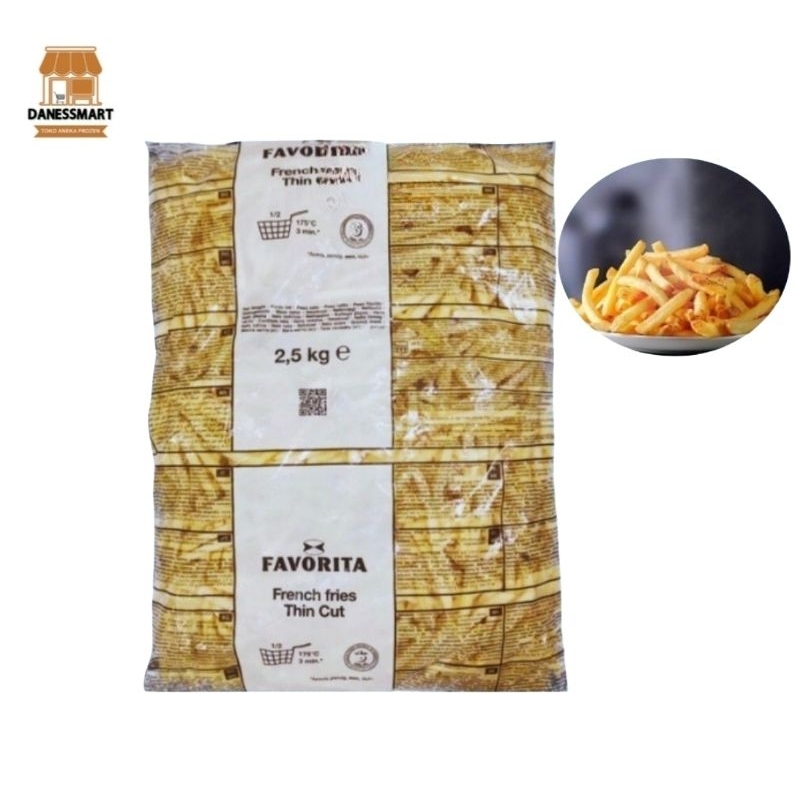 

McCain Favorita / Julienne French Fries Thin Cut 500g / 2,5kg Kentang Goreng Shoestring