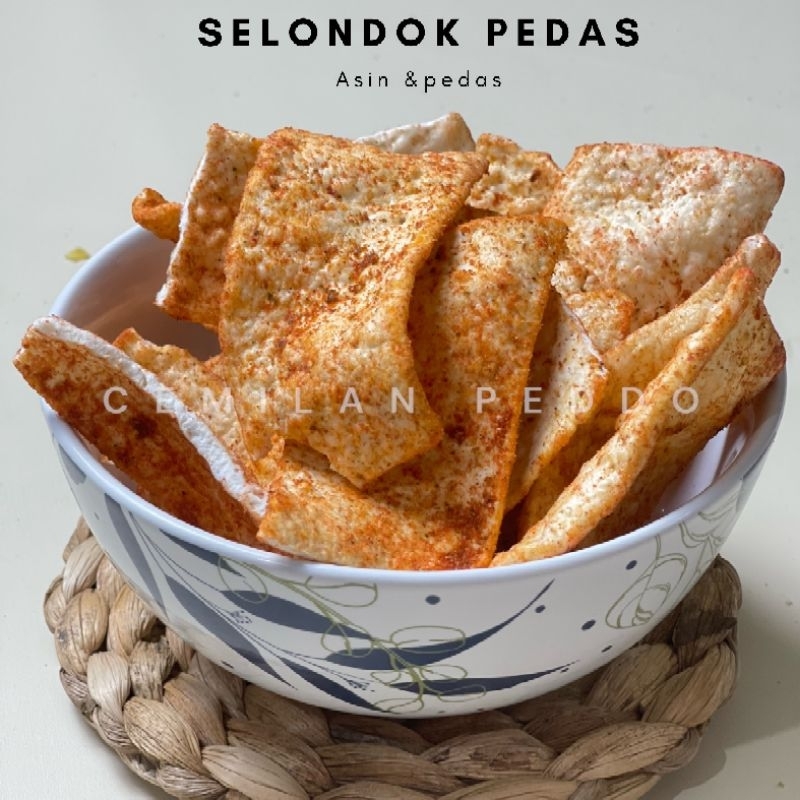 

KERIPIK/SNACK SELONDOK PEDAS EDAN 250 GRAM