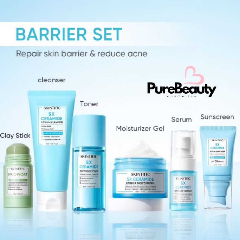 SKINTIFIC-6pcs-Paket-Skincare-Set|Barrier-Set