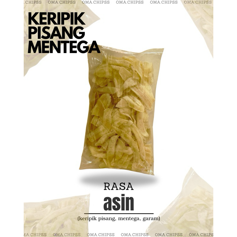 

Keripik Pisang Mentega Rasa Asin