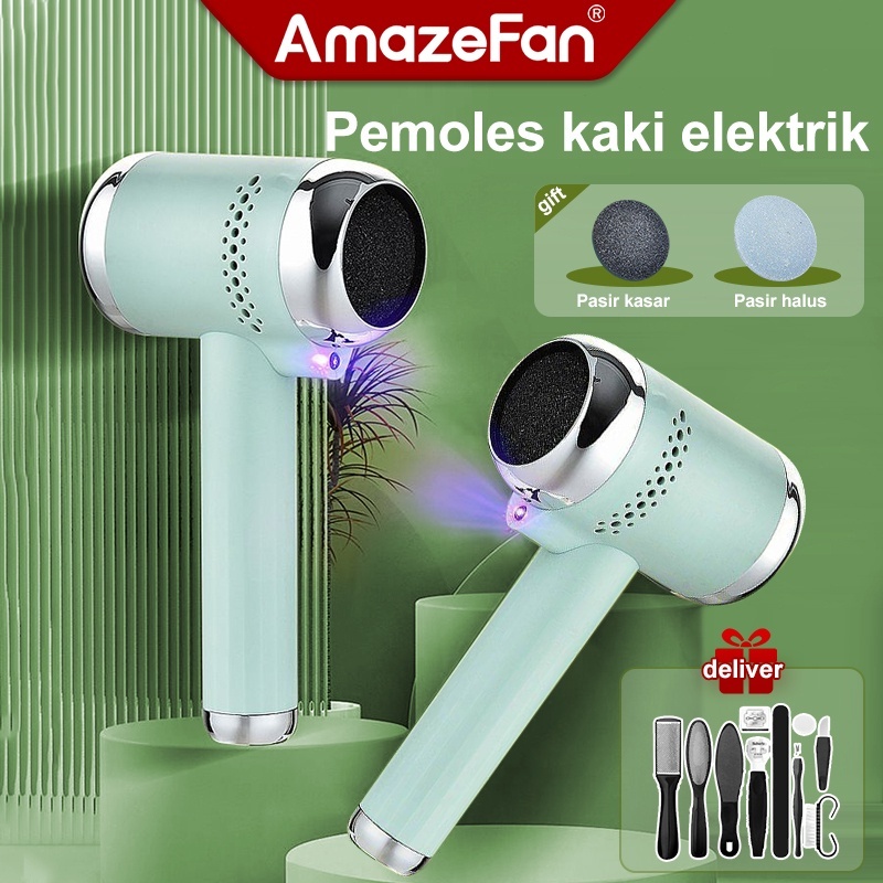 Amazefan Alat Penghalus Kaki Elektrik Pengelupasan pembersih Kulit Untuk Menghilangkan Kulit Mati Ka