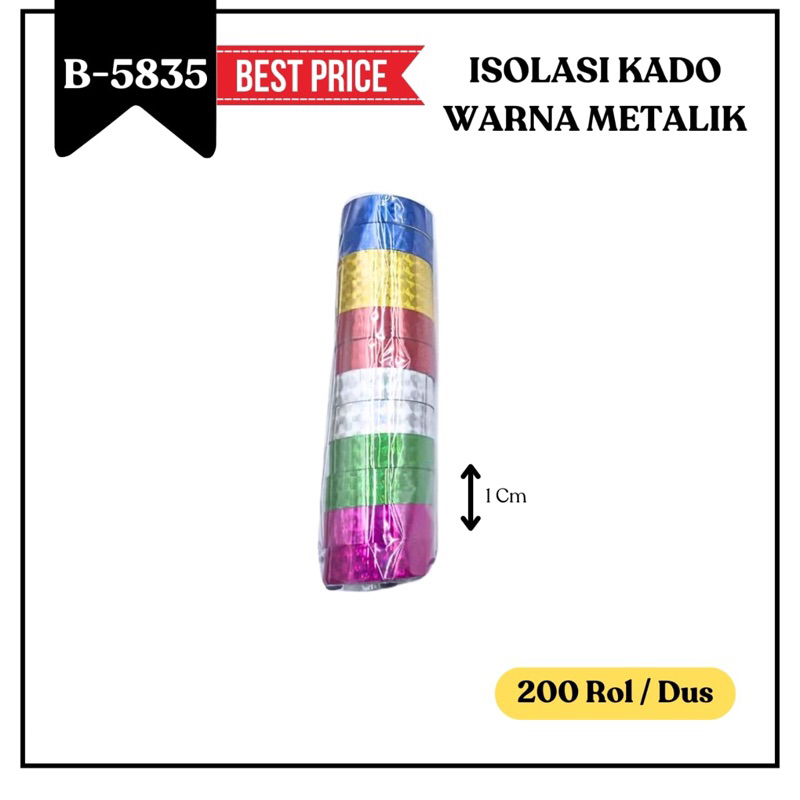 

GROSIR 1pack(12pcs) isolasi Kado metalik // isolasi kado