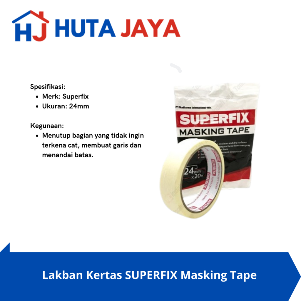 

⁠Lakban Kertas SUPERFIX Masking Tape