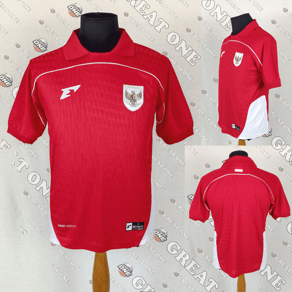 Jersey Kaos Bola Timnas Indonesia Home Kerah 2025