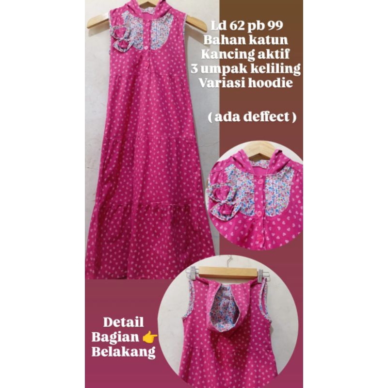 preloved dress kutung hoodie anak