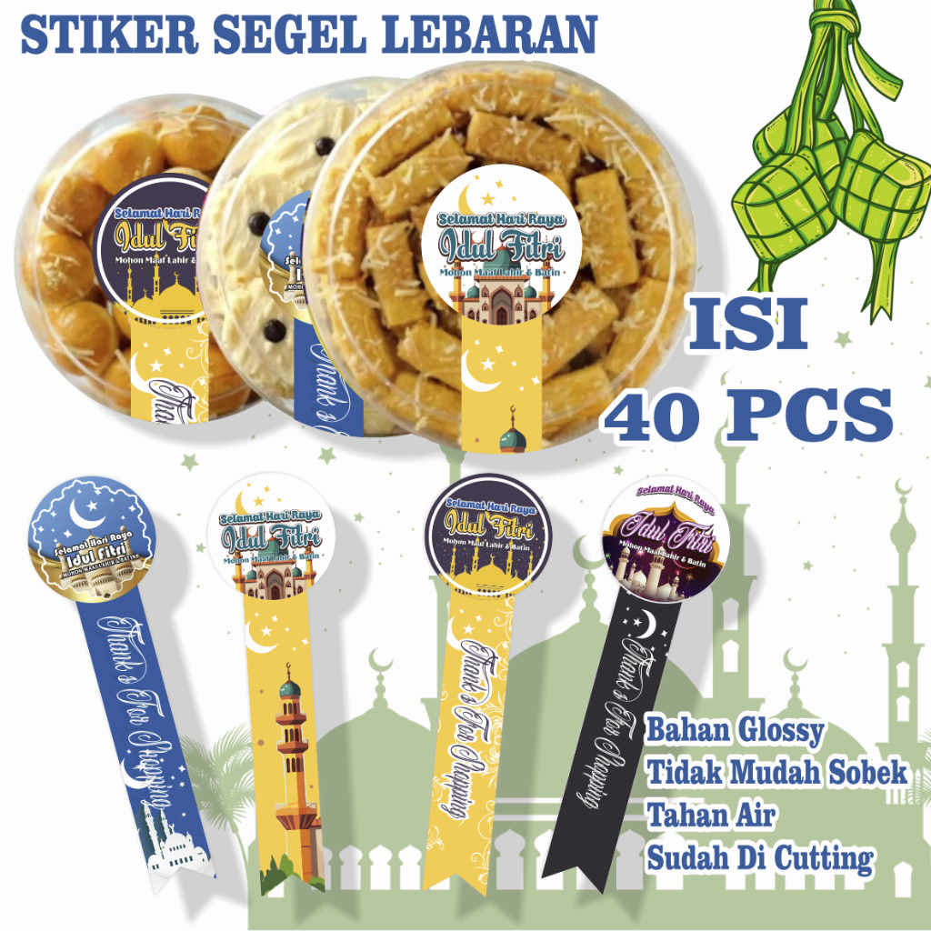 

Sticker Segel Lebaran Isi 44 Pcs Stiker Idul Fitri