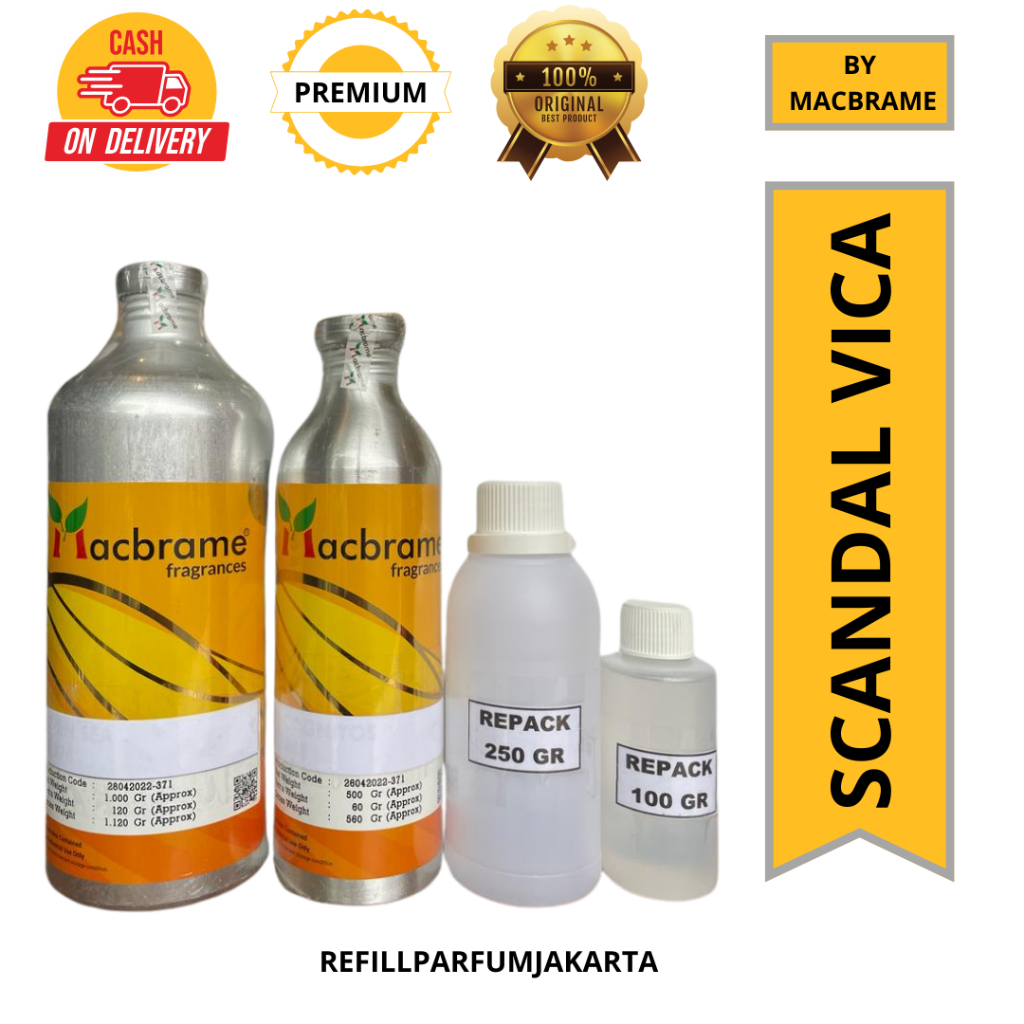 Bibit Parfum SCANDAL VICA 250GR REPACK BY MACBRAME