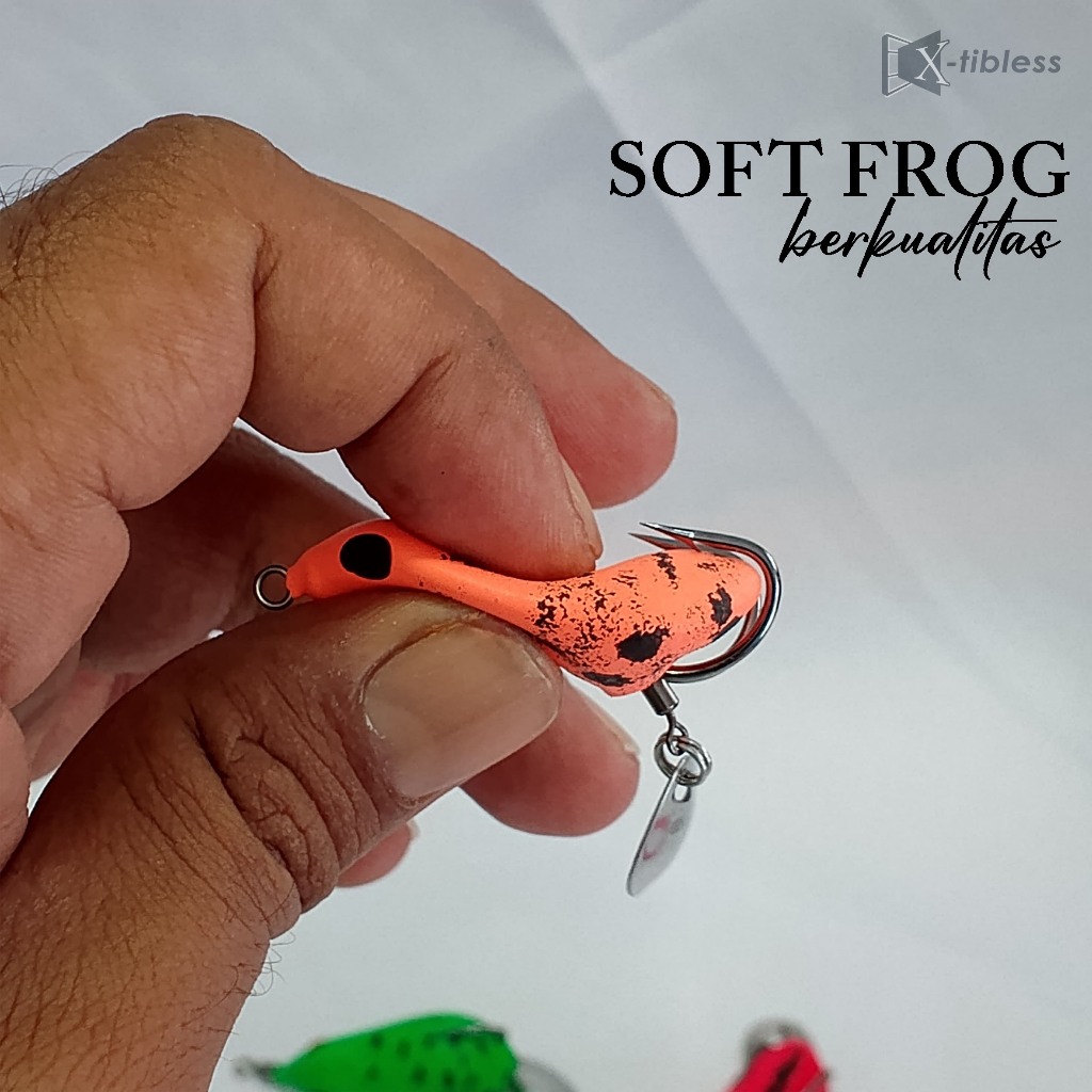 Soft frog umpan casting umpan pancing berkualitas