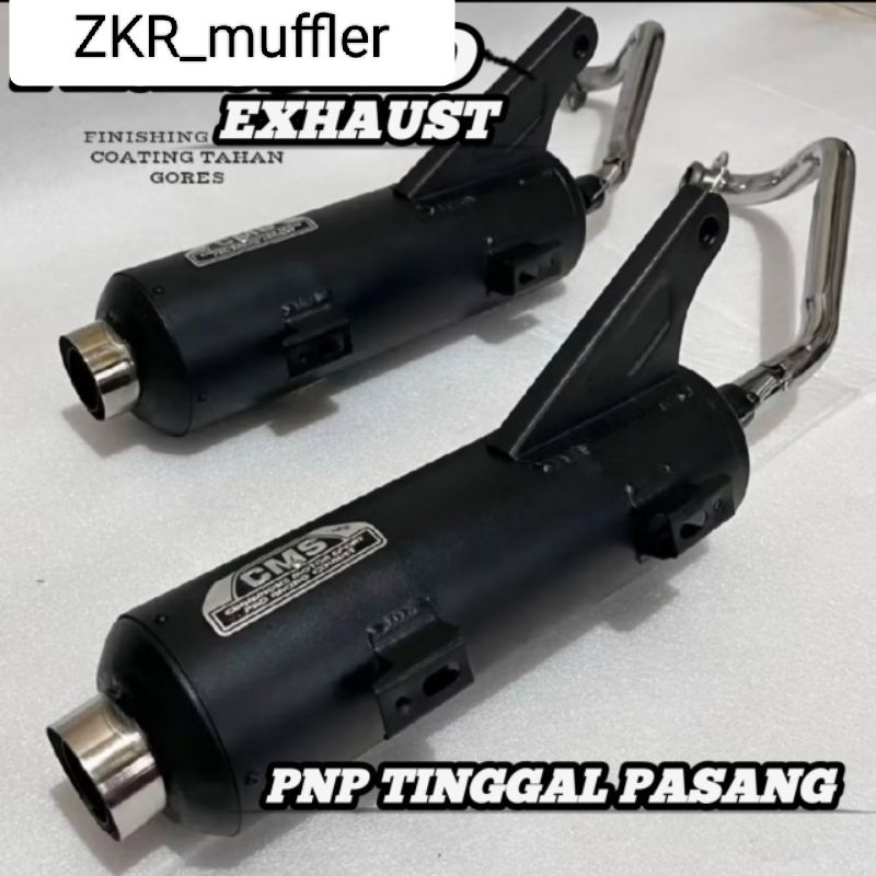 KNALPOT STANDAR MONCONG SIJIRO AMAN TILANG SUARA NGEBAS ADEM BEAT PGM-FI /Mio Smaile/Mio J/Mio Soul 