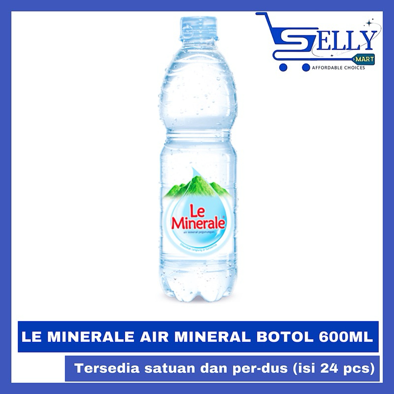 

LE MINERALE AIR MINERAL BOTOL 600ML ISI 24 PCS (SATUAN DAN DUS)