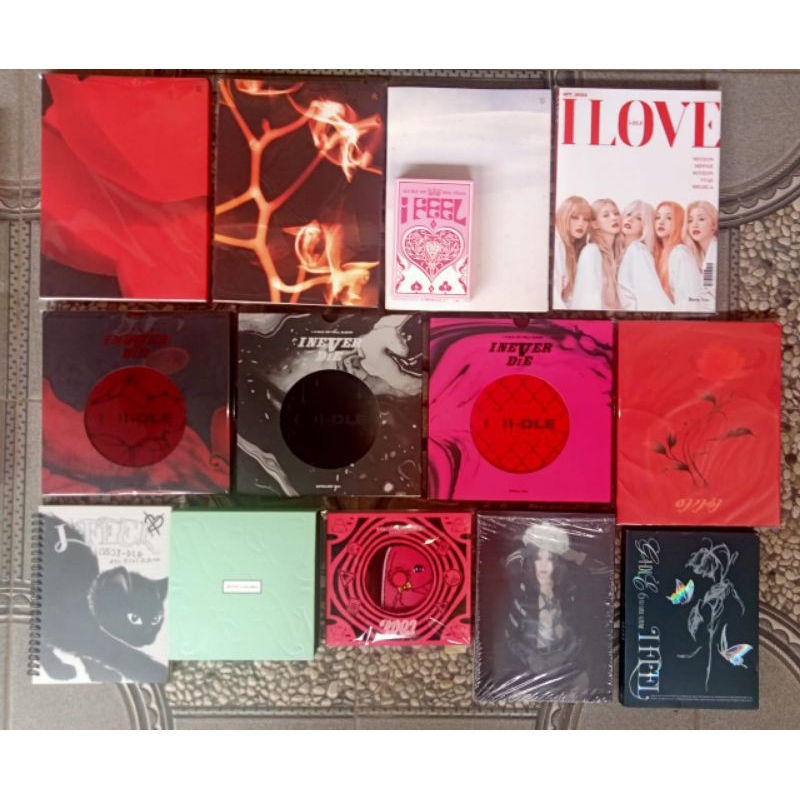 ALBUM ONLY/FULLSET (G)I-DLE GIDLE I FEEL I NEVER DIE I LOVE I BURN 2 MIYEON MINNIE SOOJIN AGASSY SOY