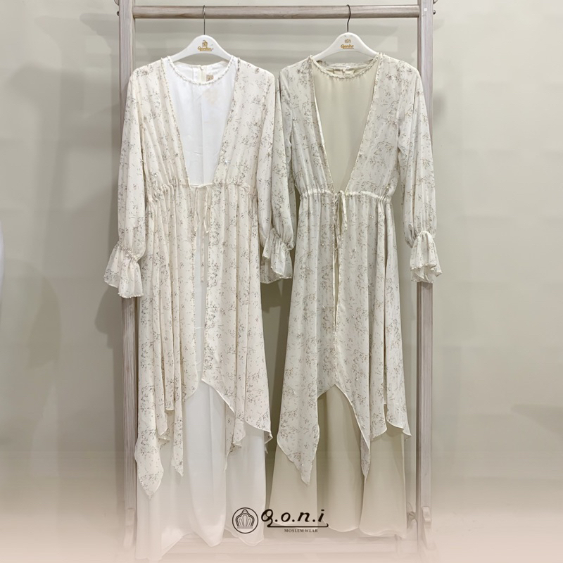 Qoni | Ld. Outer Ivana Premium | Gaun Inner Outer Terpisah | Gaun Daily Look Premium | Gaun Bermotif