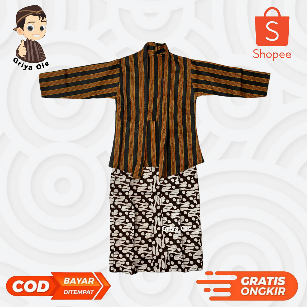 Kebaya Anak Lurik / Kebaya Lurik Anak / Baju Lurik Anak