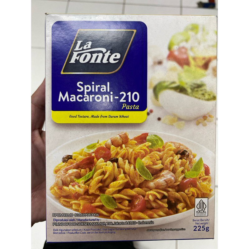 

La fonte 210 Spiral Macaroni 225gr