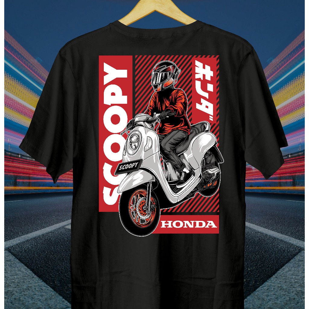 Kaos Motor Scoopy Rider // Kaos Scoopy // Baju Scoopy // Scoopy