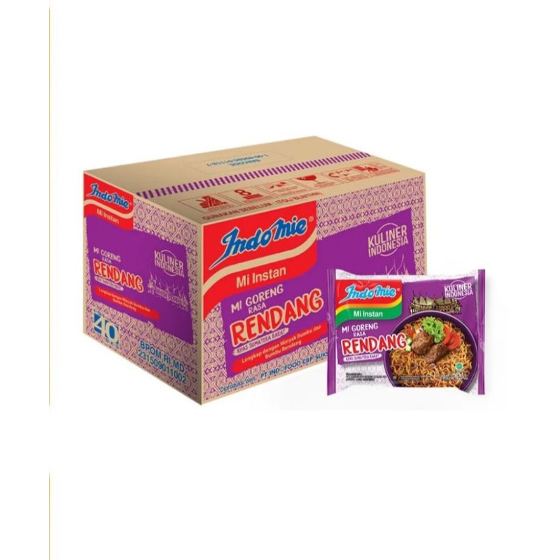 

Indomie Goreng Rendang Mie Instan 1 Dus isi 40 Pcs