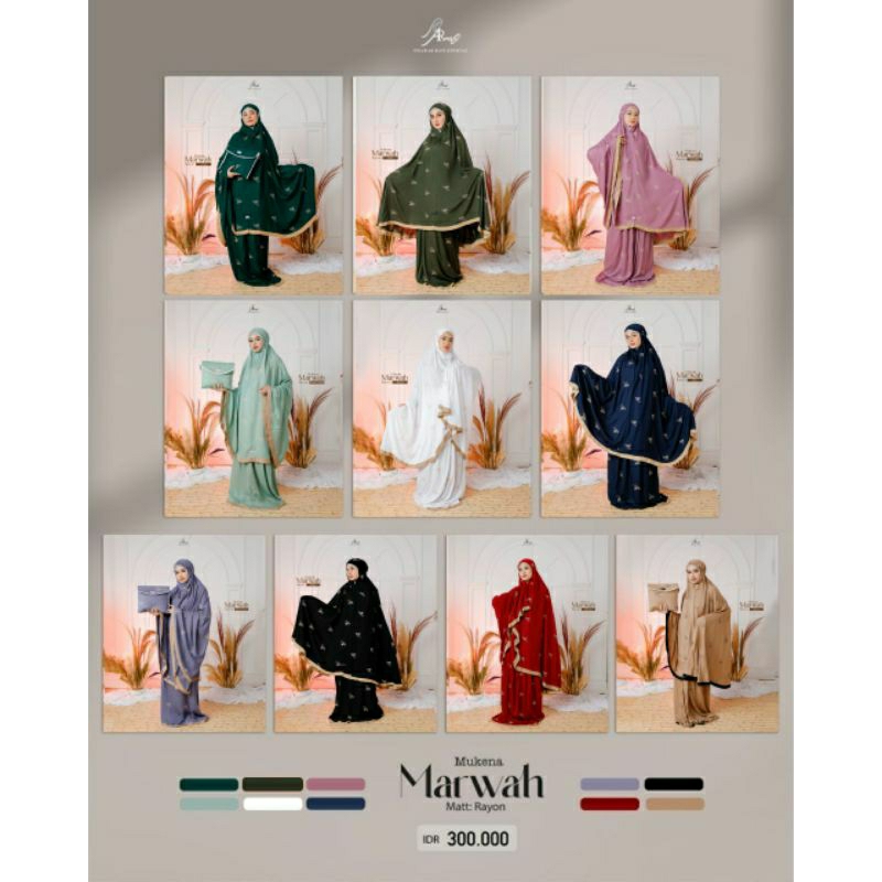 Mukena Marwah Dewasa/Mukena Arrafi/Mukena Potongan/Mukena Putusan/Mukena Dewasa/PROMO