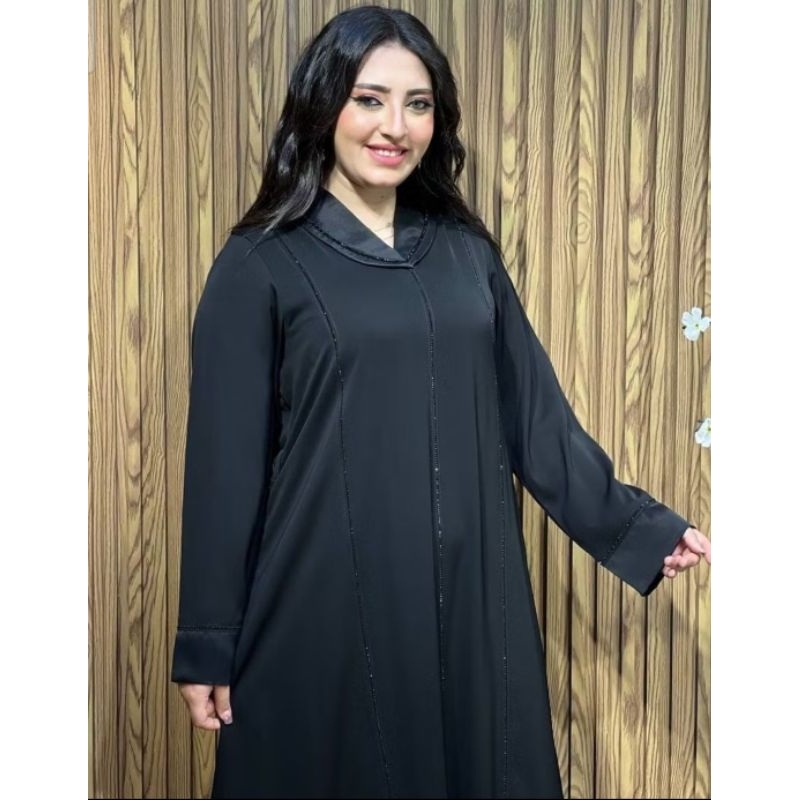 Abaya Hitam Original  Arab Mesir Simple  elegan mewah