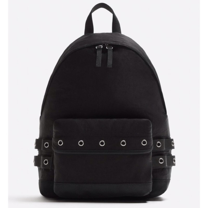 ZARA Men Technical Backpack Tas Ransel Pria Black