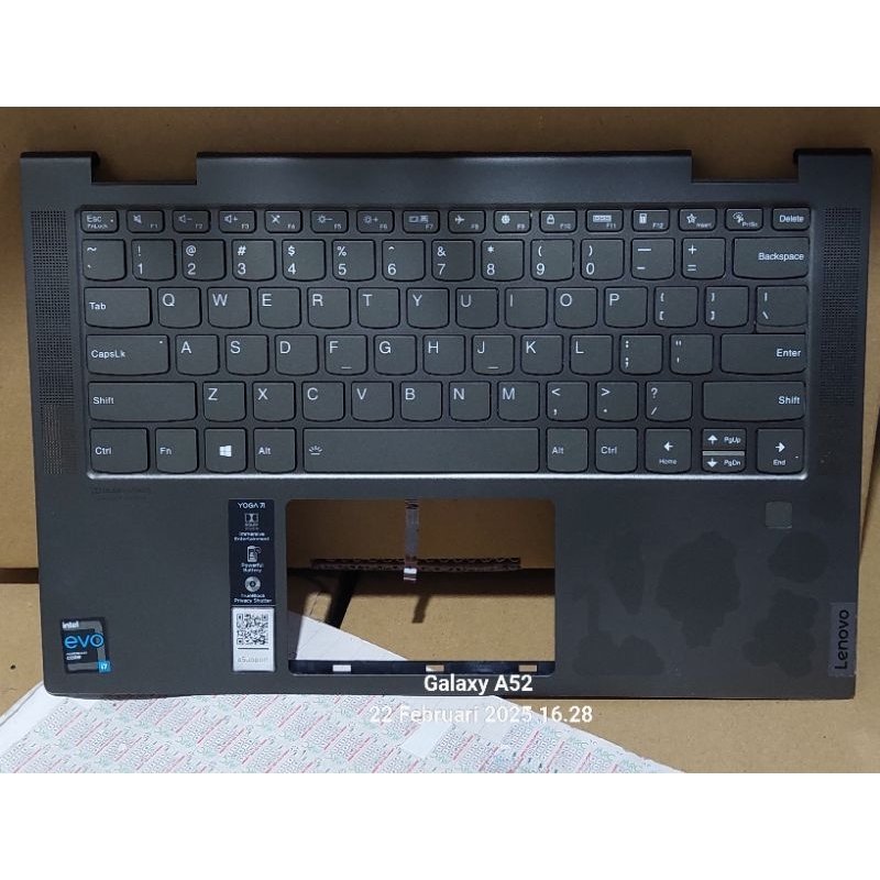 Casing Frame KEYBOARD Palmrest Laptop Lenovo Yoga Slim 7i 14ITL5 82BH AM1RW000110