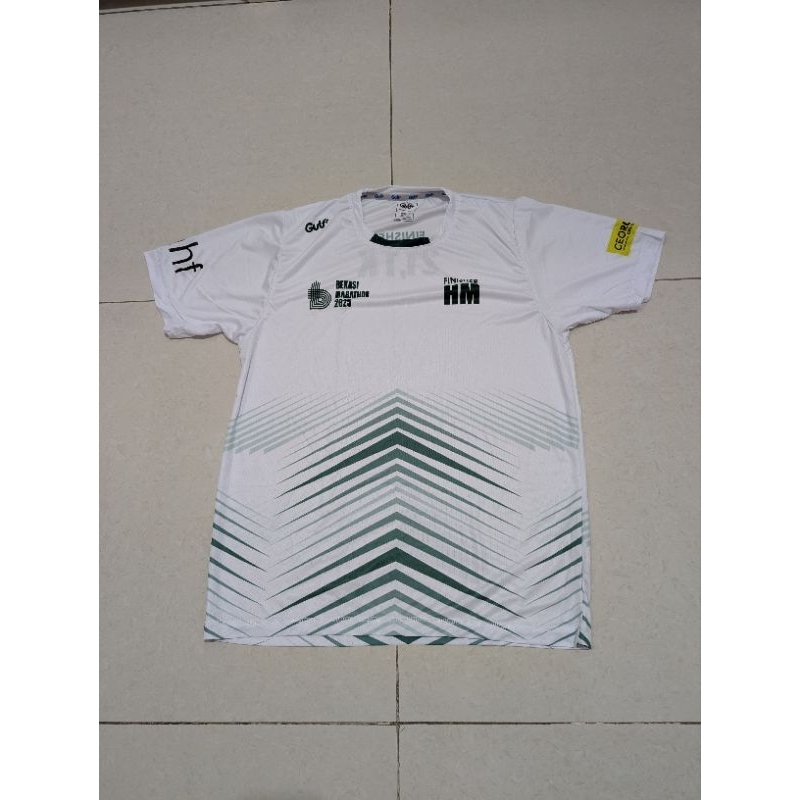 jersey running lari Bekasi Marathon 2025 finisher HM size L