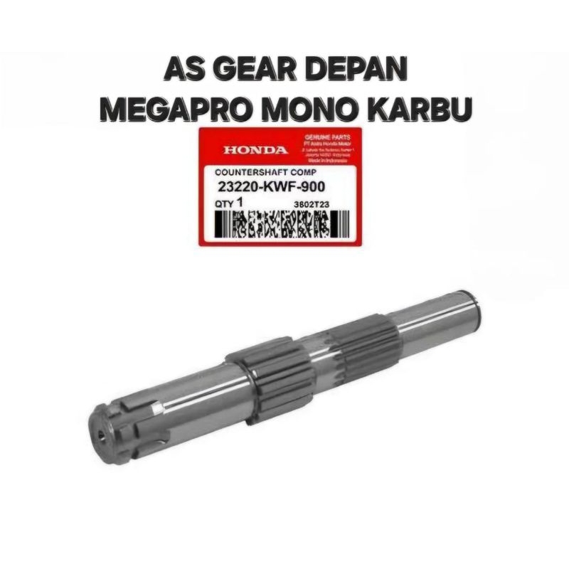 AS GEAR GIGI TARIK DEPAN MEGAPRO MONOSHOCK KARBU KWF ORIGINAL