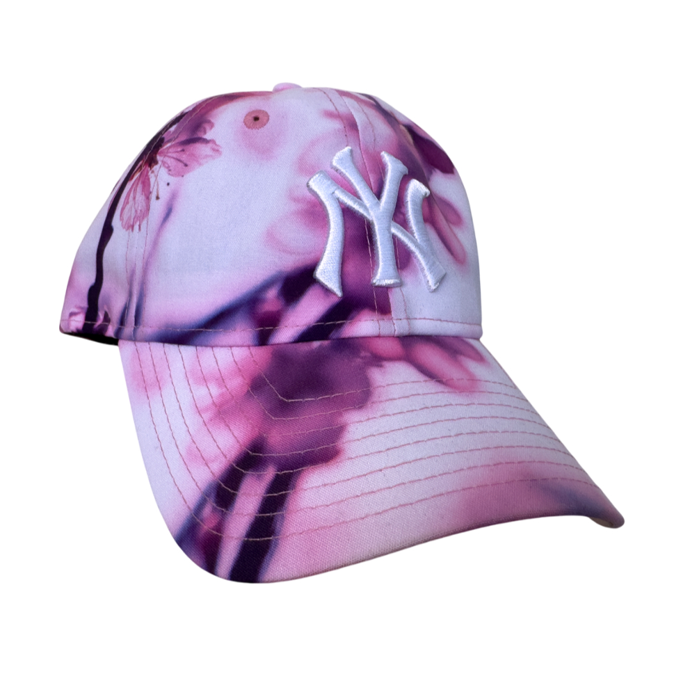 Topi New Era 9Forty New York Yankees Sakura Print White/Pink Cap 100% Original Resmi