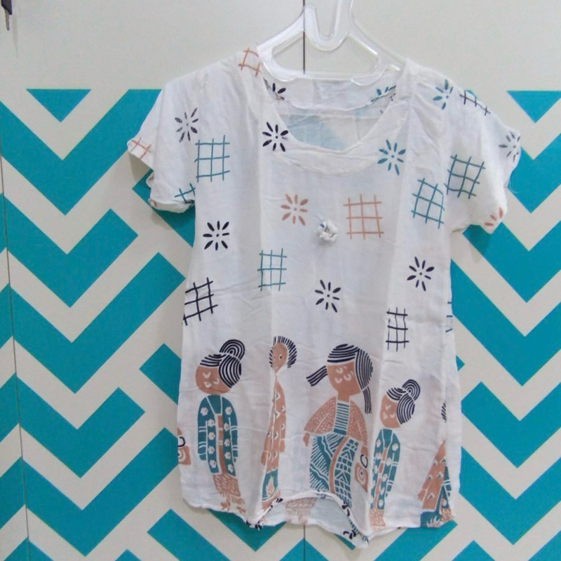 Setelan batik anak perempuan/batik rumahan/baju setelan batik anak/baju batik anak/celana  batik ana