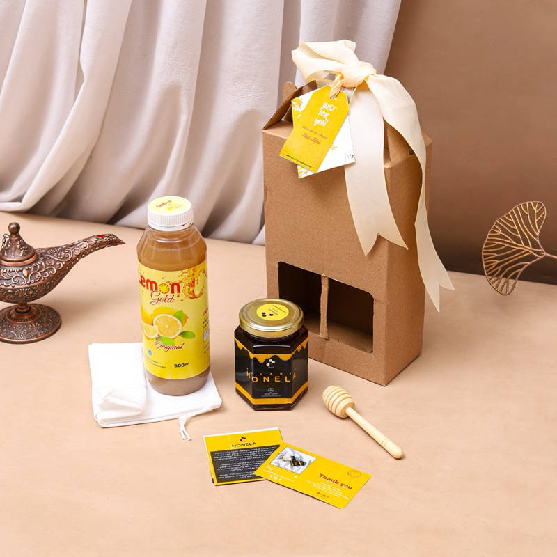 

HONELAKU HAMPERS SPECIAL SARI LEMON DAN MADU ORGANIK 1 set hampers Lebaran Idul Fitri