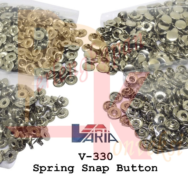 Kaleng Kancing Jepret Cetet Nikel 330 VARIA Snap Button 12 mm Nikel