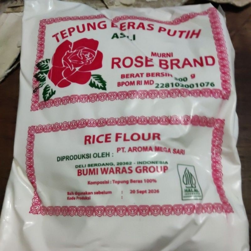 

Tepung Beras Putih Rose Brand 500gr
