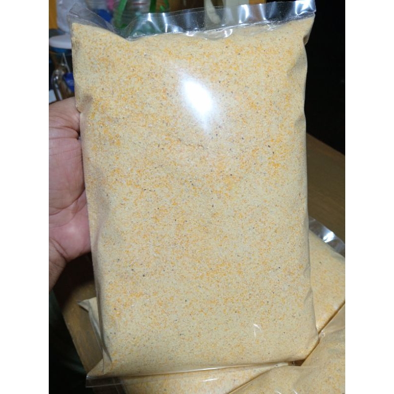 

Tepung jagung murni tanpa campuran.