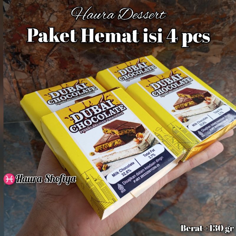 

(Paket Hemat isi 4 pcs) Coklat Dubai Size Tanggung ±130 gr Chocolate Crispy PISTACHIO KUNAFE Cokelat Lembut Chocoa Food Original Makanan cemilan Viral