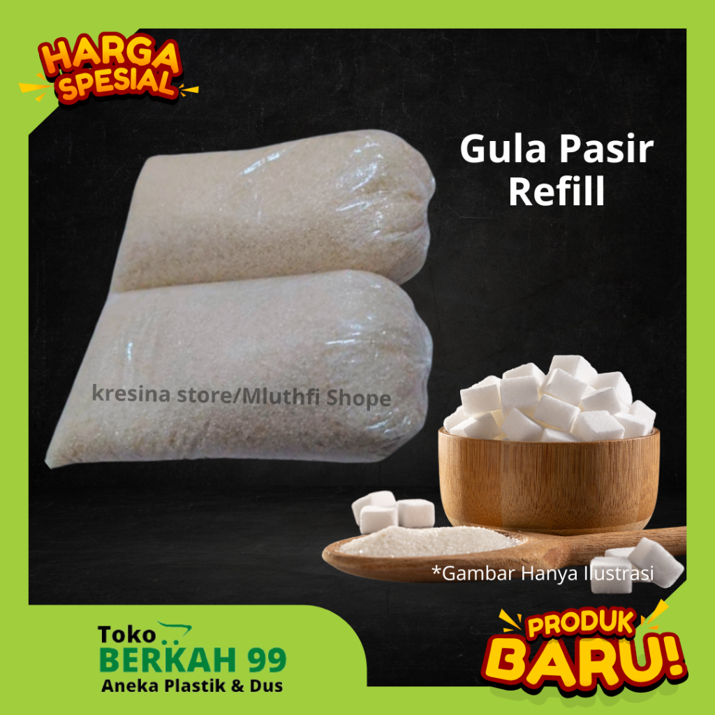 

Gula Pasir Refill Putih 500 Gram Manis