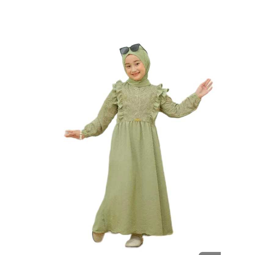 Promo gamis anak kringkel kombinasi