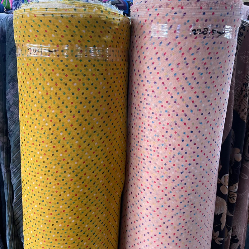 kain sifon motif / Kain sifon yoryu / kain serat kulit jagung | Harga Per 0,5M