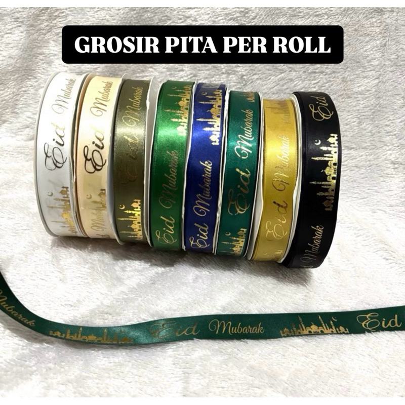 

Pita Idul Fitri 2cm (PER ROLL) Pita Lebaran Premium Pita Roll Idul Fitri