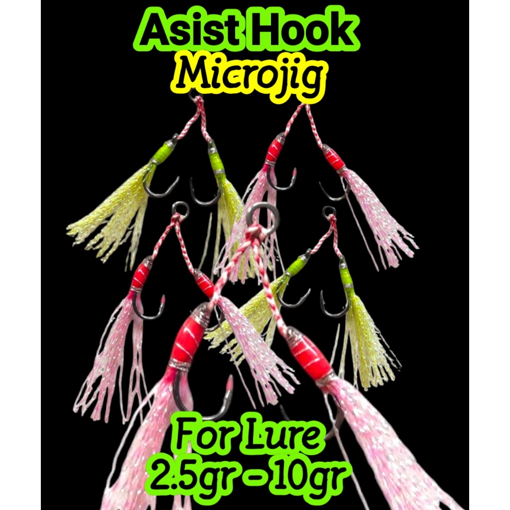 Asist Hook Micro Dobel 2.5-10gr Asist Hook Mancing