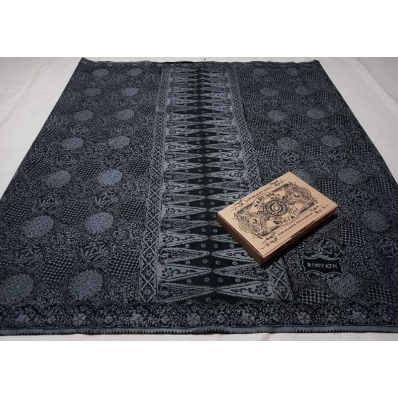 SARUNG BATIK CAP KEKINIAN SARUNG BATIK ASLI PEKALONGAN HITAM PUTIH