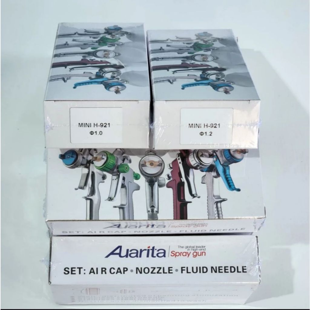 Nozzle Kit Spray Gun Auarita H921 Cap Needle ORIGINAL H-921