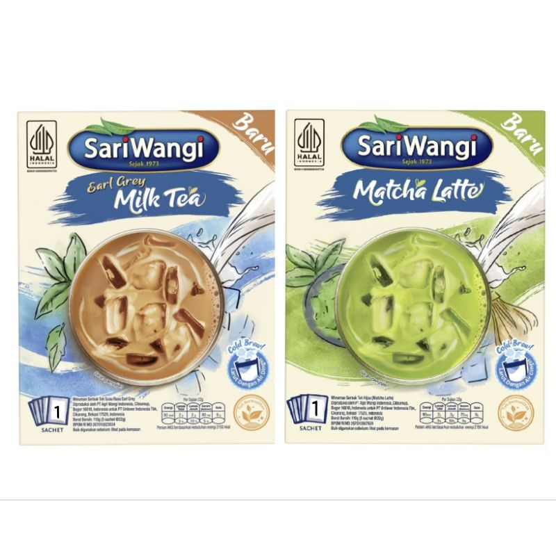 

EARL GREY MILK TEA SARIWANGI / MATCHA LATTE SARIWANGI 1 sachet