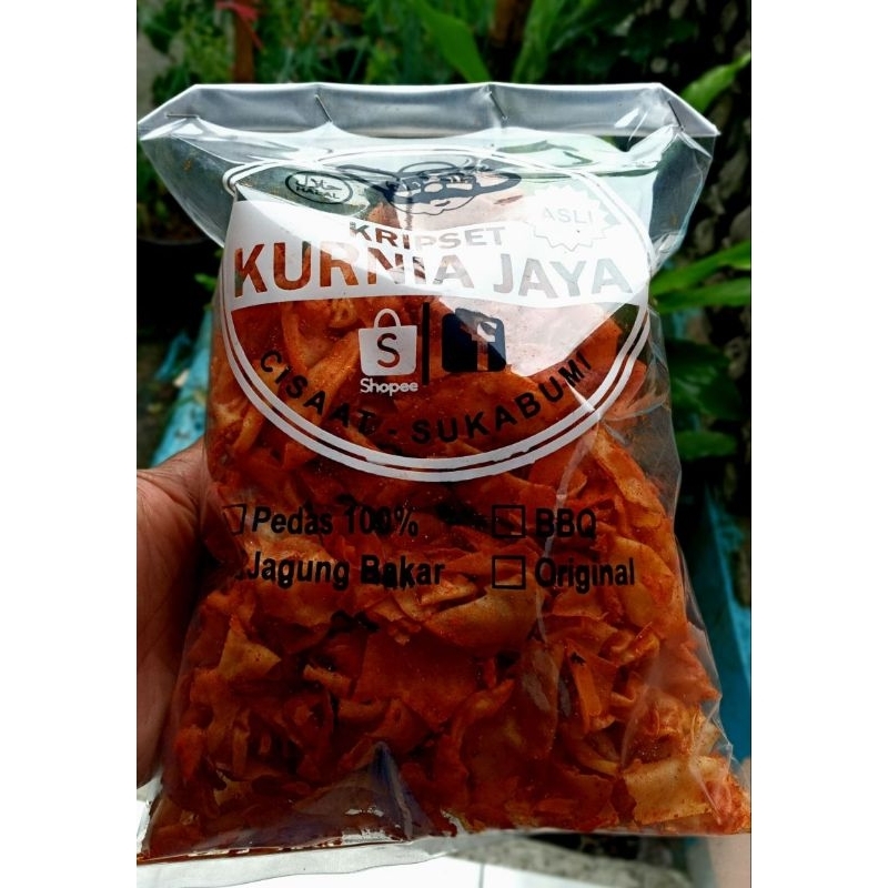 

KRIPIK JADUL#KRIPSET PEDAS 250 gram ,gurih renyah extrak bawang #kripset jadul kurnia jaya berkah