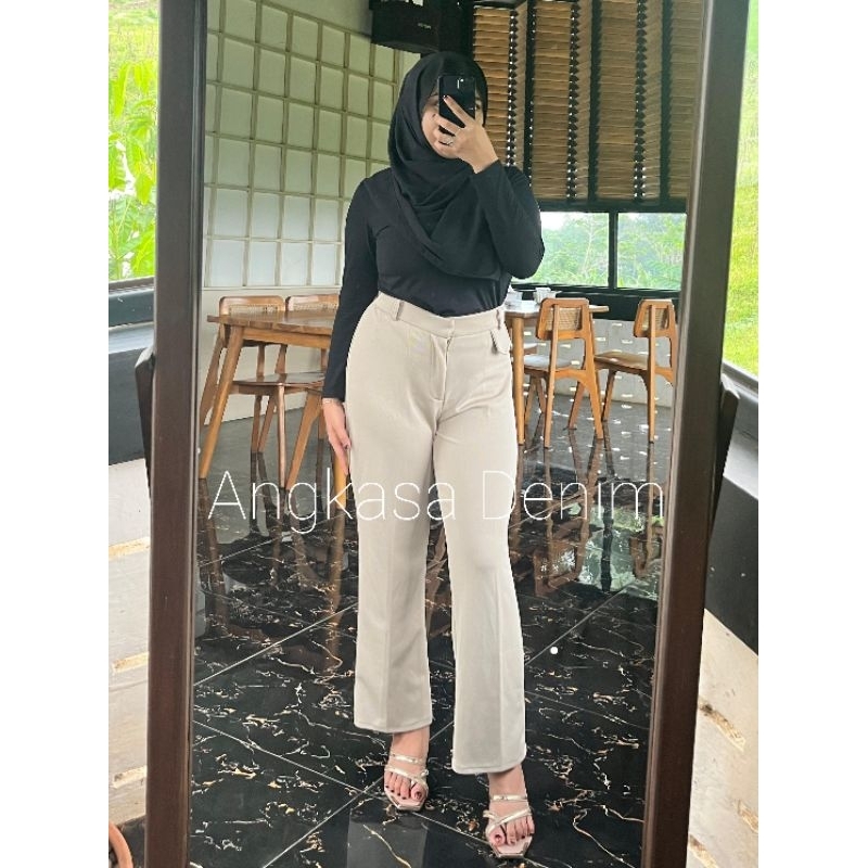 Celana Oro Pants Highwaist Kulot Pants Premium Kekinian Dewasa Casual [XZ2IL]
