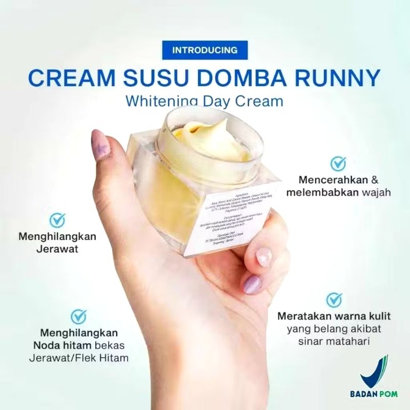 DAY CREAM SUSU DOMBA ORIGINAL|CREAM SIANG SUSU DOMBA[ORIGINAL BPOM100%]