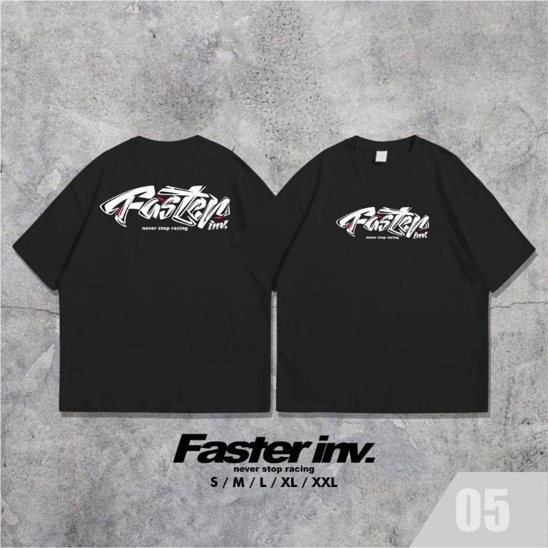 Arshanda T-Shirt Black Faster Inv 05 S-XXL
