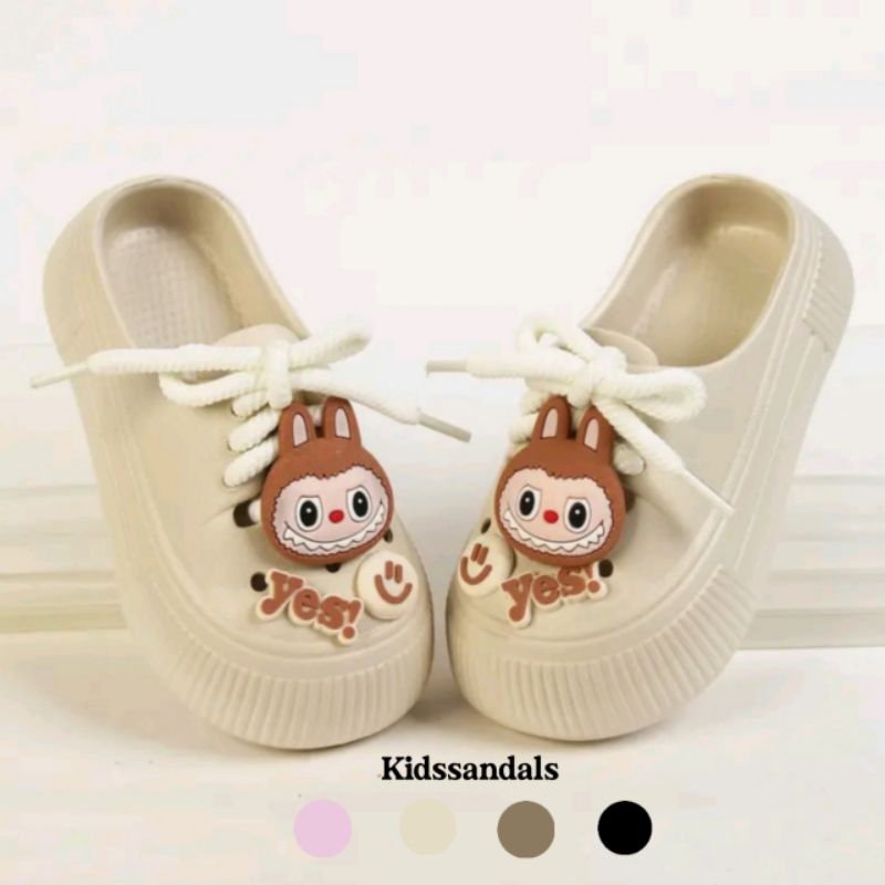 SEBO | Sandal Anak Perempuan Kekinian Motif Terbaru Labubu Sandal Baim Sandal Tali Baru Sandal Lebar