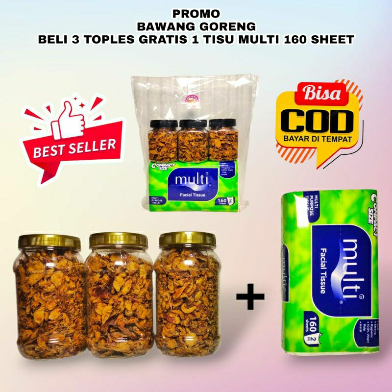 

Bawang Goreng Asli Brebes Beli 3 Toples Gratis Tisue Multy 160 Scheet