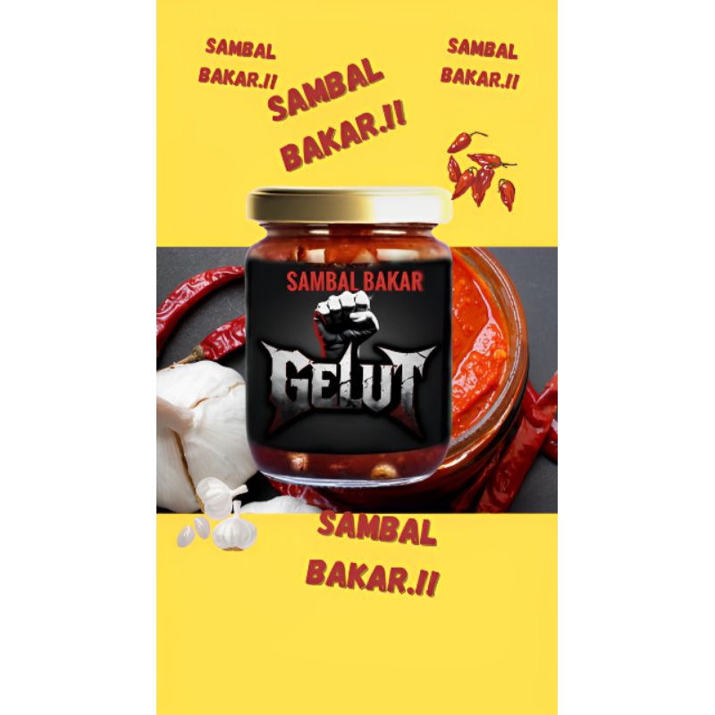 

SAMBAL BAKAR "GELUT" PEDAS NAMPOL 250 gr.