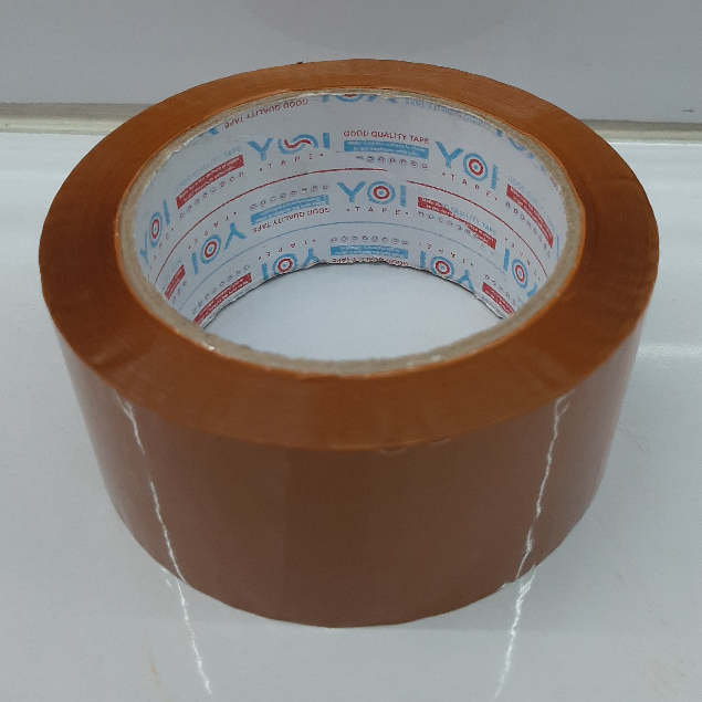 

[ YOI TAPE ] Lakban COKLAT / Isolasi COKLAT / OPP TAN YOITAPE 45 Mic , 48 mm x 90 Yard ( 81 Meter Original )
