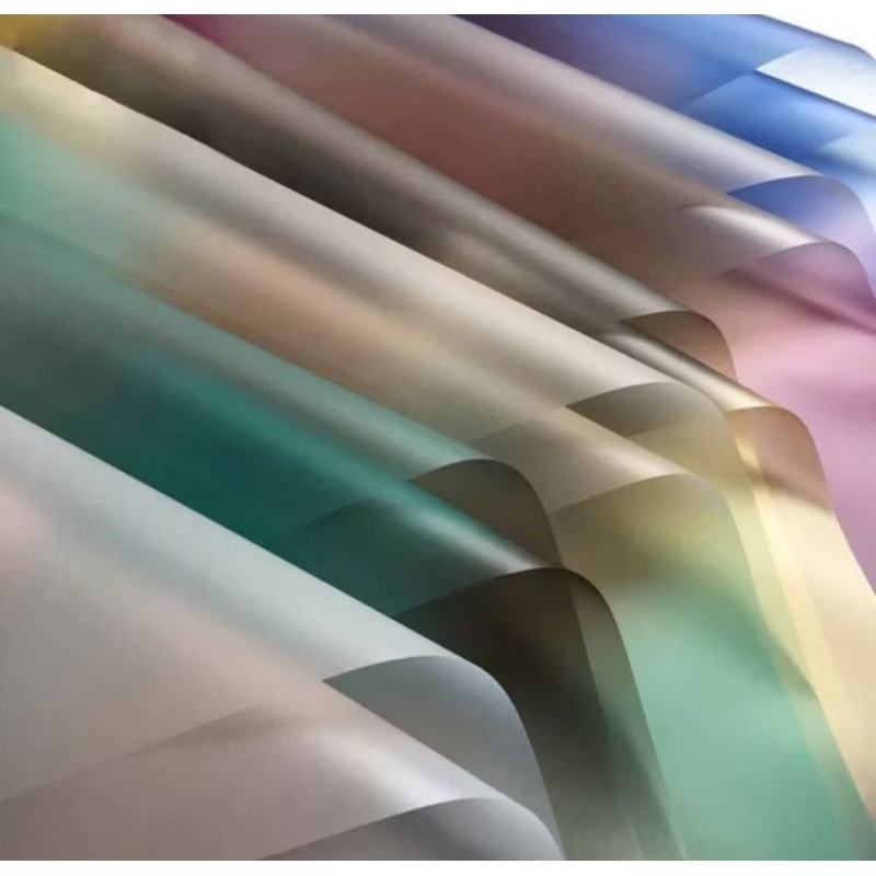 

Cellophane Aurora Kertas Bouquet Motif Gradasi Kertas Buket Bunga Aurora Flower Wrapping Papper Ombre